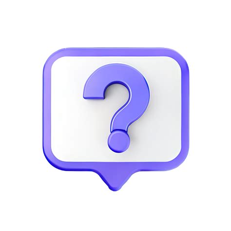 3d Question Mark Icon Sign 26552513 Png