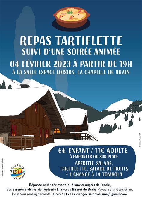 Soir E Tartiflette La Chapelle De Brain