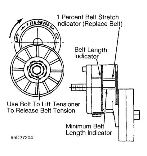 1995 Ford Bronco Serpentine Belt Routing And Timing Belt Diagrams