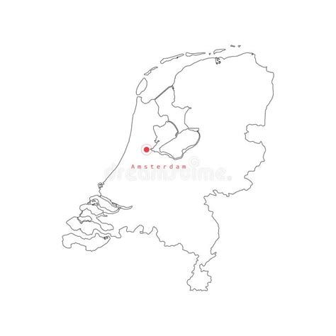 Mapa De La Ciudad De Amsterdam Pa Ses Bajos Ilustraci N Del Vector