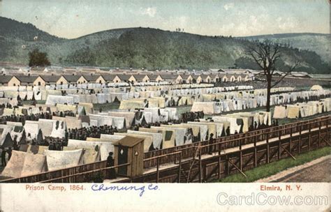 Prison Camp 1864 Elmira Ny Postcard