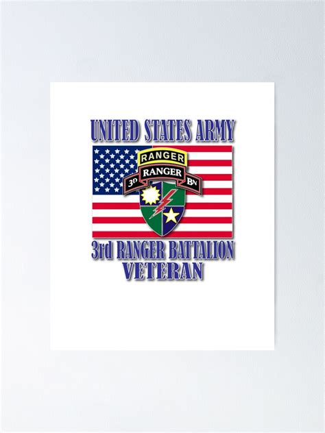 3rd Ranger Battalion Veteran Poster For Sale By Cp06327 Redbubble