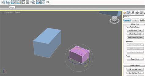 3ds Max 2012 Align Pivot Rotation Youtube