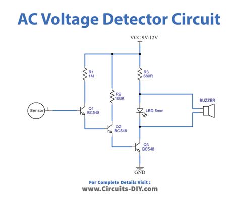 Non Contact Ac Voltage Detector Circuit Diagram - Circuit Diagram