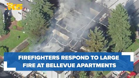 Firefighters Respond To 3 Alarm Fire At Bellevue Apartments Youtube