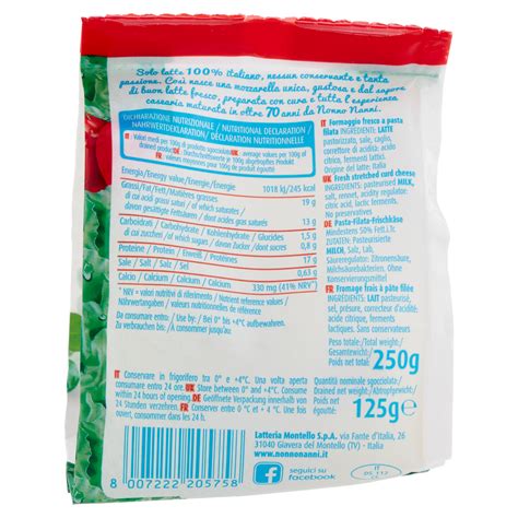 Nonno Nanni Mozzarella 125 G Carrefour