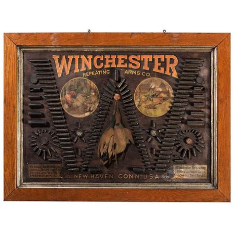 Winchester Repeating Arms Co Single W Cartridge Board Sold At Auction On 8th December Bidsquare