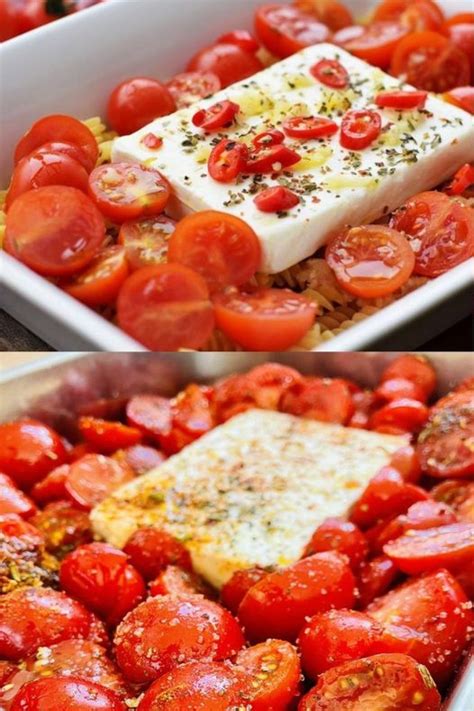 Gebackener Feta Mit Tomaten Aus Dem Ofen Rezepte