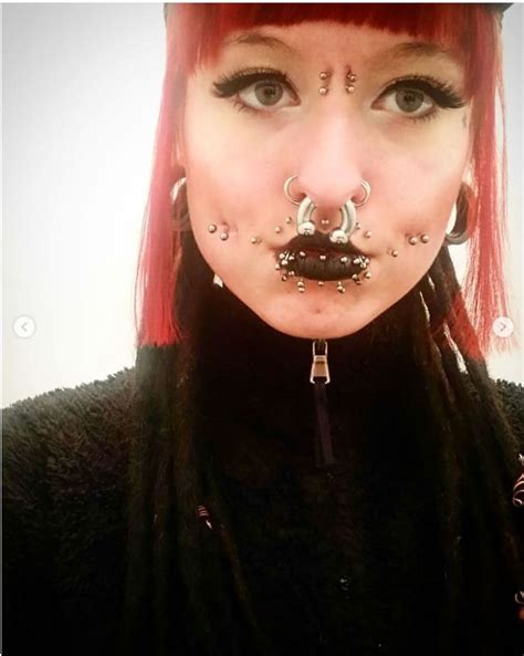 Weird Piercing Face Piercings Body Modification Piercings Facial