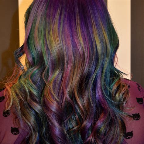 How To Create Oil Slick Hair Oil Slick Hair Color Diy