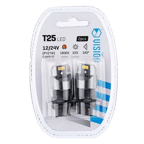 Sijalice LED T25 PY21W Canbus 12 24V 6 SMD narandžasta 2 kom