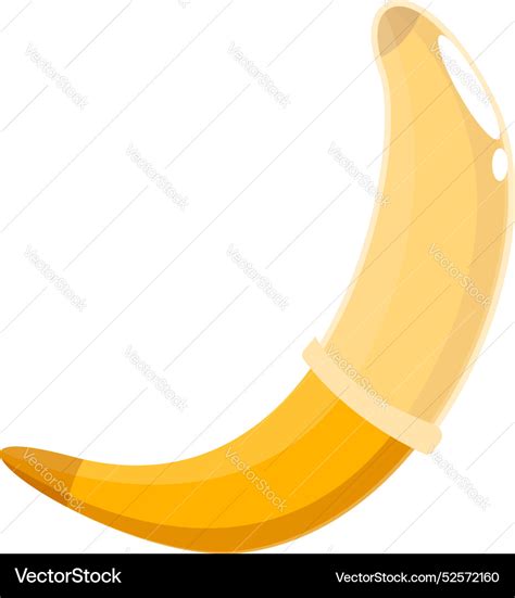 Banana With A Condom Royalty Free Vector Image