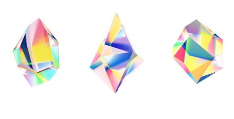 Premium Vector | Shapes of Crystals