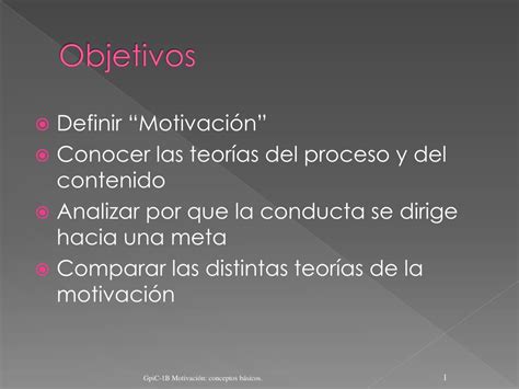 Ppt Motivaci N Conceptos B Sicos Powerpoint Presentation Free