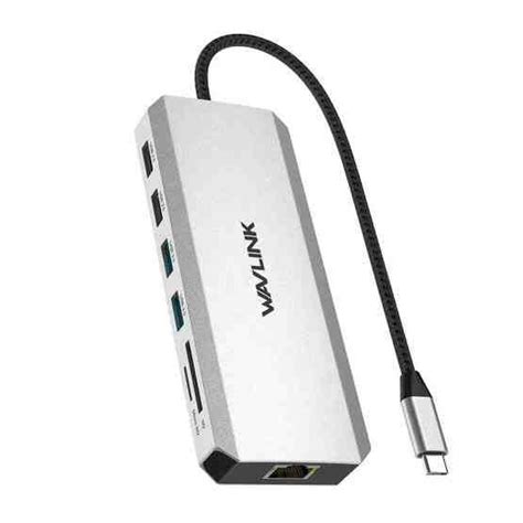 Wavlink UMD303 4K HDMI Multiport Adapter USB C HUB Triple Monitor 12 In