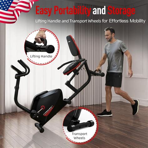 Harison Bluetooth Recumbent Exercise Bike With Arm Exerciser Recumbent