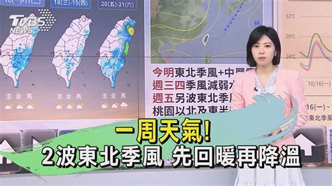 早安氣象20231016 一周天氣 2波東北季風 先回暖再降溫｜tvbs新聞 Tvbsnews01 Youtube