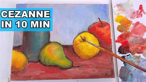 Paul Cezanne Still Life With Apples Simple Tutorial How To Paint Like