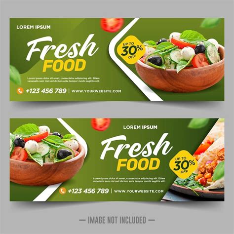 Premium Vector Food And Restaurant Banner Design Template