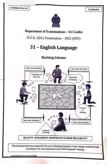 O L English Marking Scheme