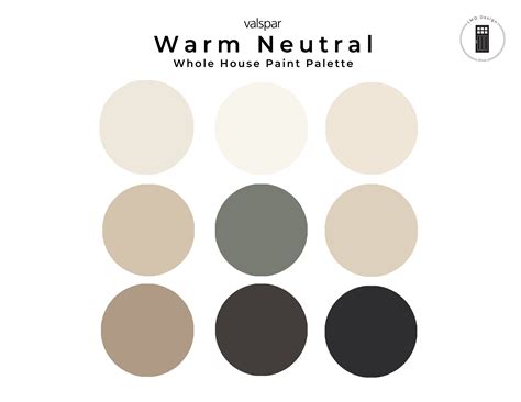 Neutral, Warm Valspar Paint Color Palette Cozy Valspar Interior Whole ...