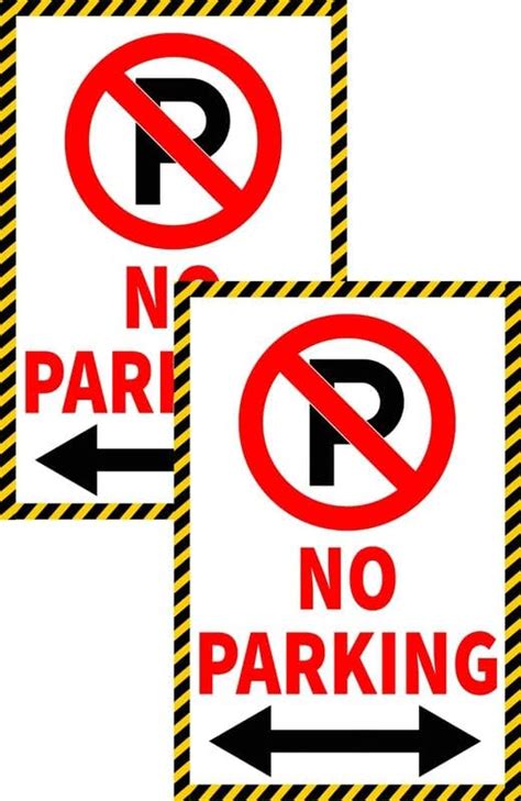 Clear Design No Parking Sign Board 11 X 8 Inch 4mm PVC Eco Print And