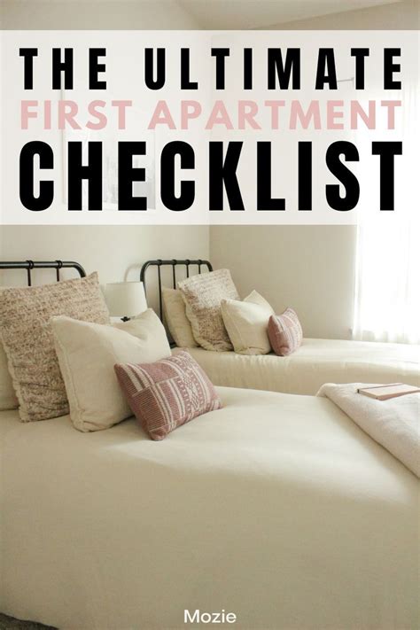 The Ultimate First Apartment Checklist In 2022 First Apartment