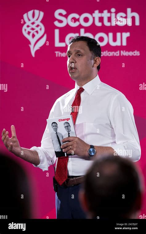 Edinburgh Scotland 18 June 2024 Scottish Labour Leader Anas Sarwar