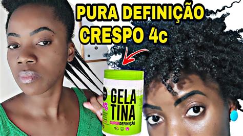 Como Definir Cabelo Crespo Gelatina Super Defini O Salon Line