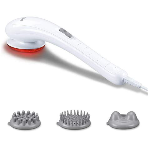 Beurer Handheld Electric Vibrating Massager For Deep Tissue Massaging 3 Massage Attachments