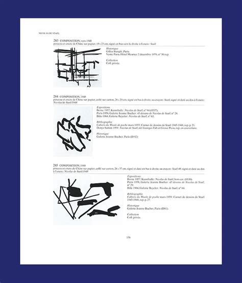 Nicolas De Sta L Catalogue Raisonn Des Oeuvres Sur Papier Copyright