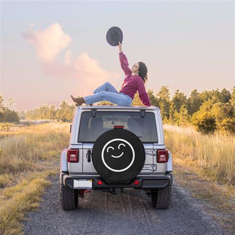 Smiley Face Cover Spare Tire Cover For Jeep Wrangler Jeep Etsy