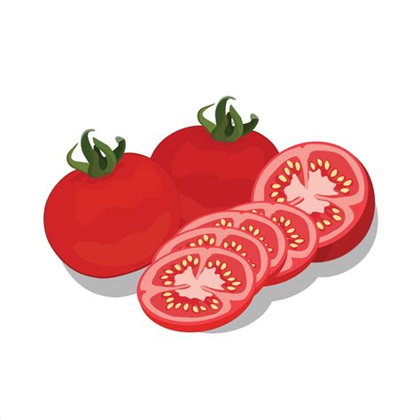 Red Tomato Vector Illustration Vector Art At Vecteezy