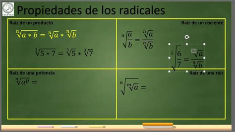 Propiedades De Los Radicales Youtube