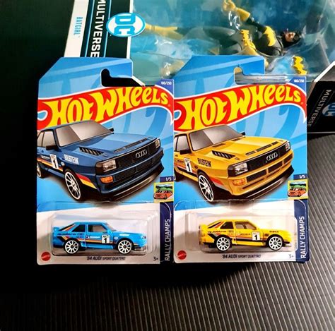 Hot Wheels Audi Sport Quattro Blue Yellow Hotwheels Rally