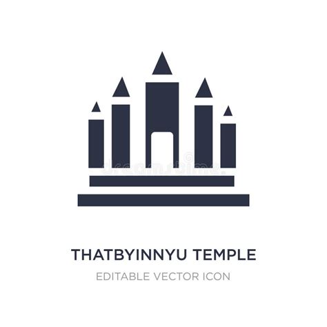 Thatbyinnyu Temple Icon On White Background Simple Element