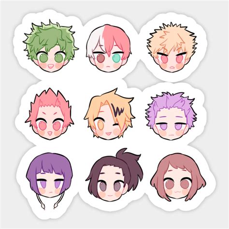 My Hero Academia Stickers Printable Bmp Cheese