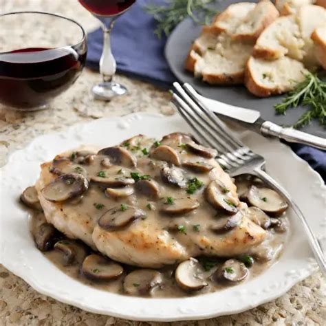 SKILLET CHICKEN AND MUSHROOM WINE SAUCE