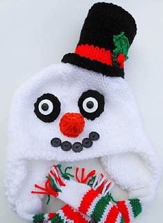 Ravelry Snowman Hat Knit Pattern By Wistfully Woolen