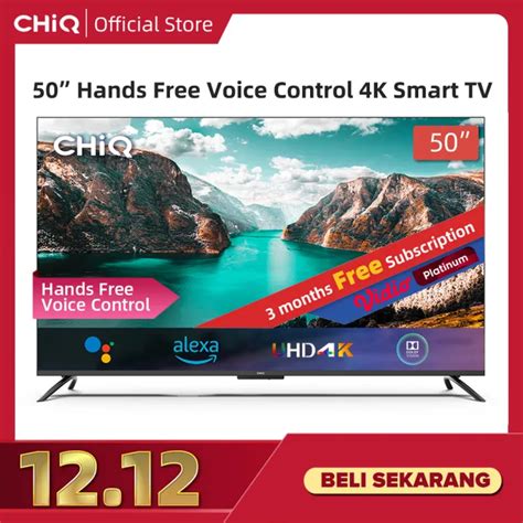 Chiq Inch K Hands Free Voice Contorl Frameless Android Smart Tv