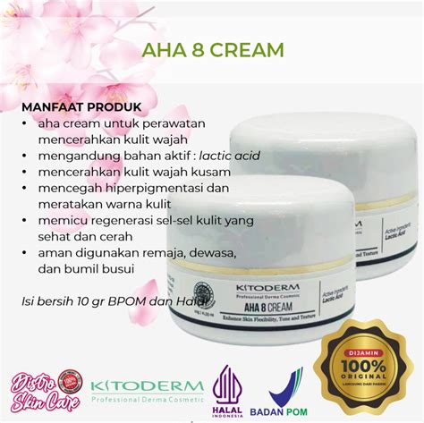 Kitoderm Aha Cream Malam Whitening Agen Theraskin Care