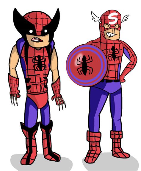 Spidey Cap And Wolverine By Bobpatrick7 On Deviantart