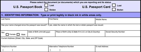 Ds 64 Application For Lost Or Stolen Passport