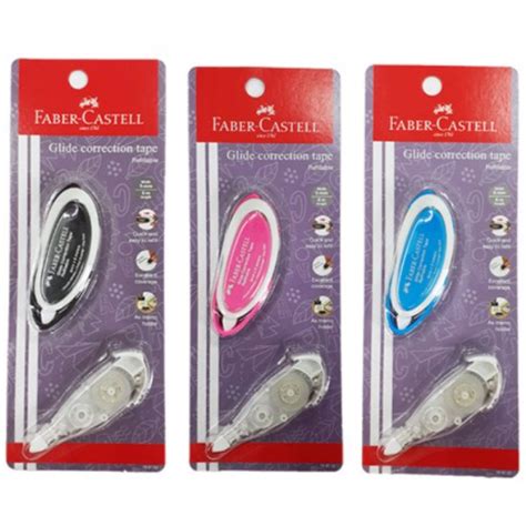 Faber Castell Correction Tape Glide One Touch Refillable Correction