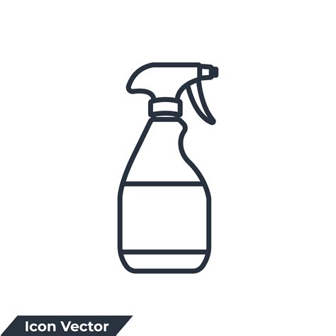 Spray Bottle Icon Logo Vector Illustration Spray Bottle Symbol Template For Graphic And Web