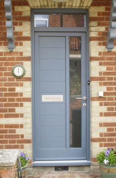 Timber Entrance Door Painted Ral Fitted With Contemporary