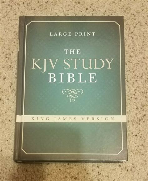 KJV Study Bible - Large Print Hardcover