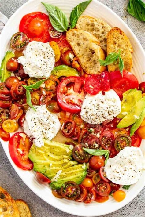 Tomato Burrata Cheese Salad Valentina S Corner