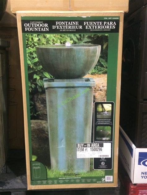 Costco Zen Bowl Outdoor Fountain Box Costcochaser