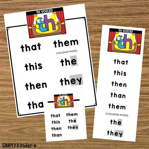 digraph  voiced word lists sight words  phonics skills simply